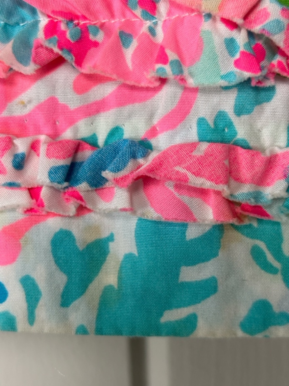 Lilly Pulitzer Lets Cha Cha Skort Size 8 Pink Ruffle Golf Tennis Resort Preppy - Picture 4 of 5